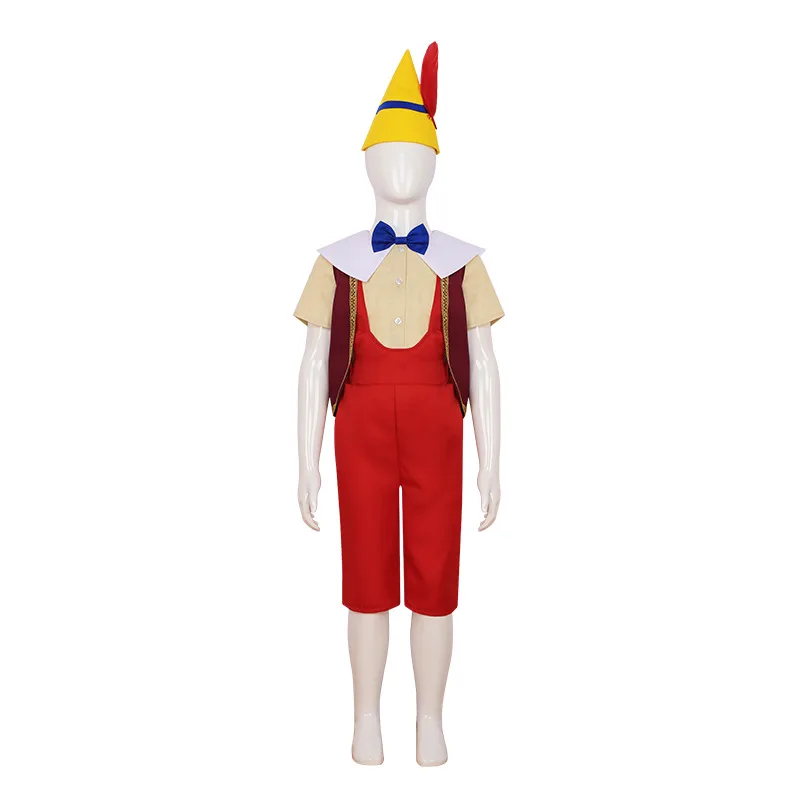 Disfraz de Marioneta de Cuento de Hadas para Adultos, Disfraz de Pinocho con Nariz Larga para Niños, Halloween