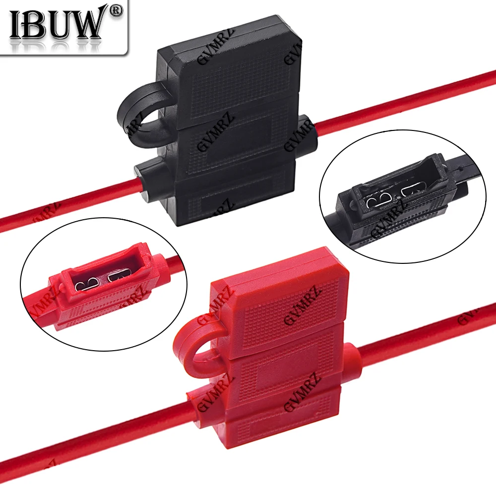 1A 2A 3A 15A-50  ATC Medium Blade Waterproof Fuse Holder For Automobile 32V 18/16/14/12/10AWG Standard Fuse Insert 7.5A 10A