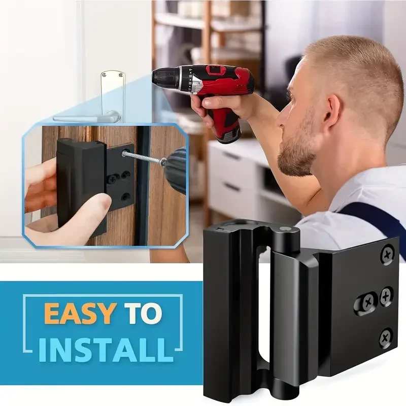 도어 강화 잠금 장치는 800파운드의 힘을 견딜 수 있습니다. 어린이 안전을 위한 추가 보호 도어 잠금 장치 가정 안전을 위한 도어 보안 잠금 장치