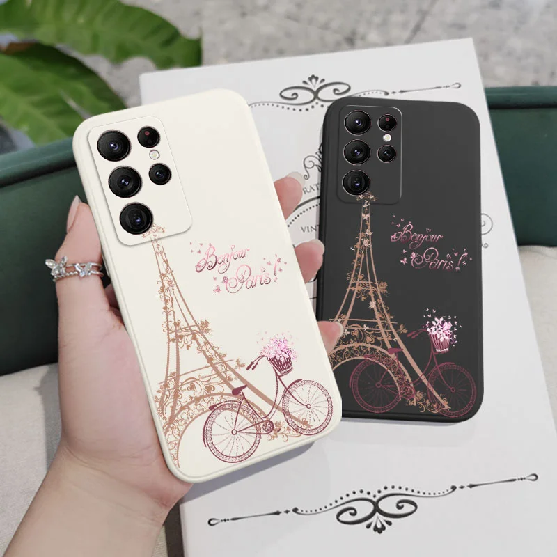 Etui na telefon Garden Tower do Samsung Galaxy S25FE S24 S23 S22 S21 S20 Ultra Plus FE S10 Note 20 ultra 10 Plus Cover — zdjęcie 5