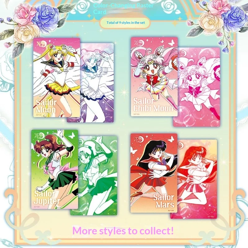 Genuine Sailor Moon 4th Series Collectible Cards Classic Mica Pendant Starlight Enamel Anime Souvenir Gifts