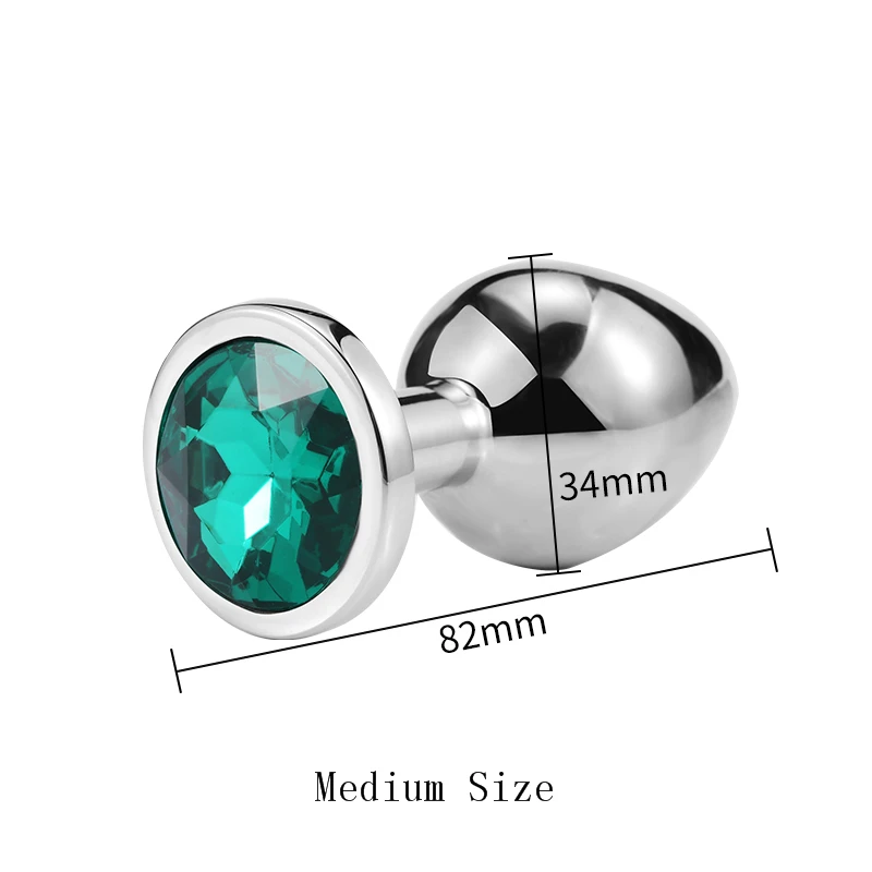 Size M Metal Anal plug butt plug Sex Toys Butt Toys For Women/Men/Couples Adults Game Masturbator Anal Diamond Sex Shop