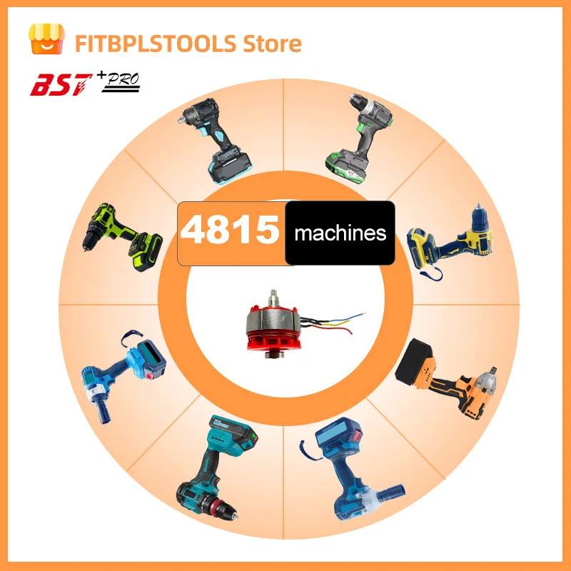Motor sin escobillas 4815, accesorios eléctricos adecuados para llave de impacto, Motor de montaje sin escobillas, tablero sin sensor General