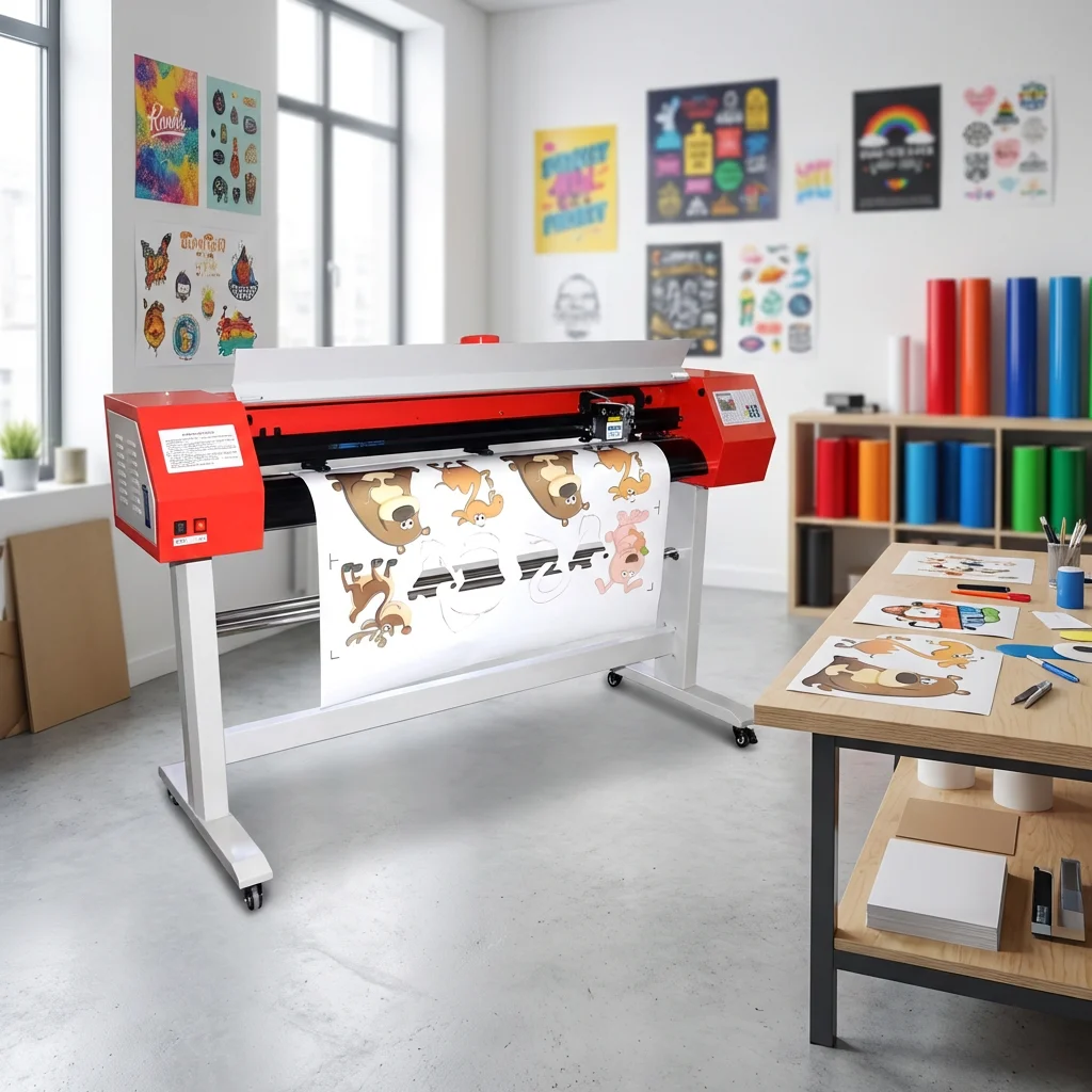 Custom CO2 or RF Tube 38inch 980mm Heat Transfer Vinyl Sticker Film  Cutting Plotter for Fabric Leather Textile 3D Printing