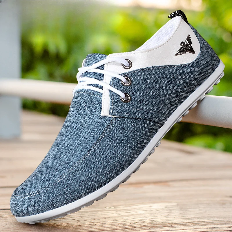 Men Casual Sports Shoes Spring and Autumn Fashion Versatile Sports Flat Heel Canvas Casual Low Top Casual Sports Shoes