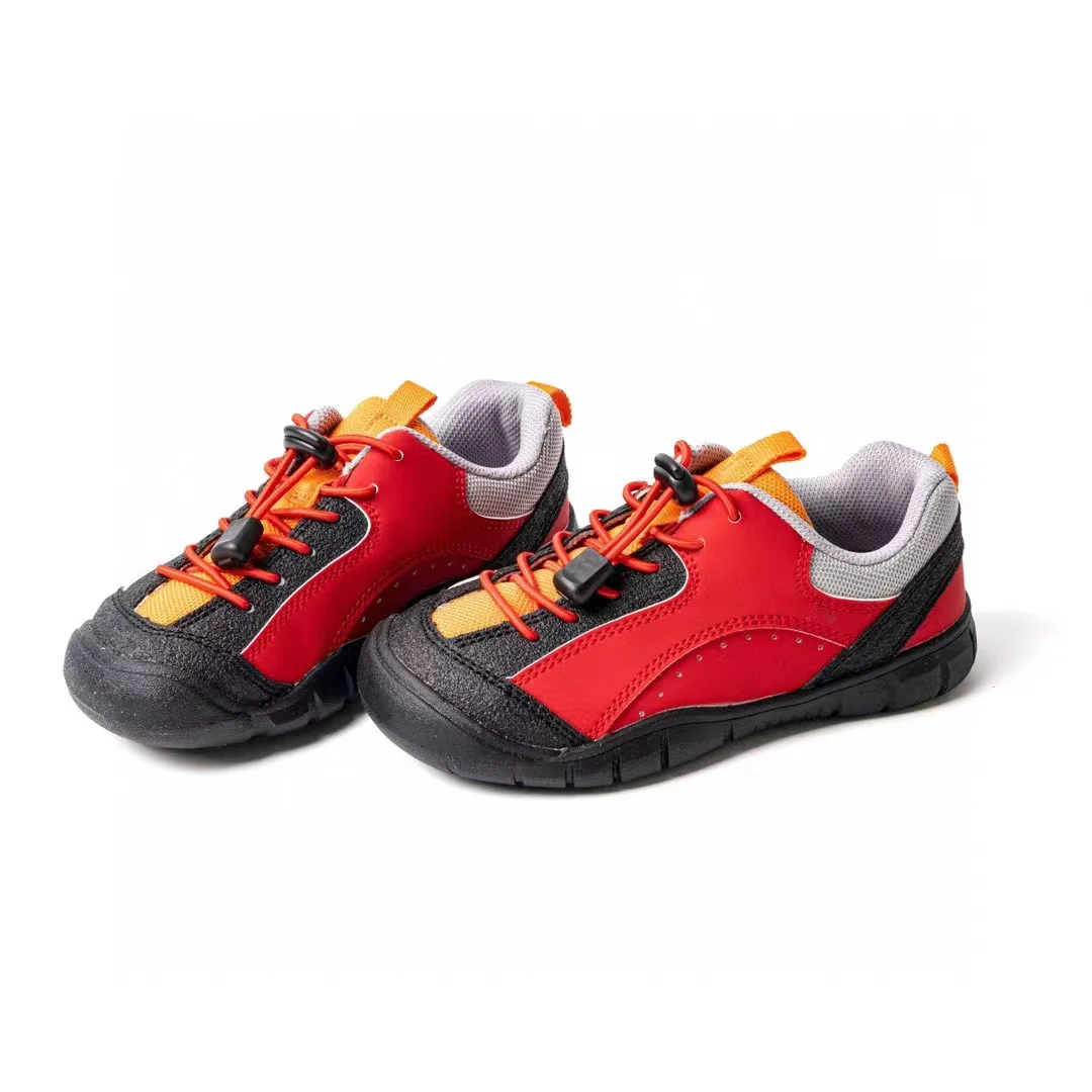 jojolee 2024 Kids Shoes size 25-30 High quality Leather upper sports shoes Outdoor Walking Shoes Protect Toe kids sneakers