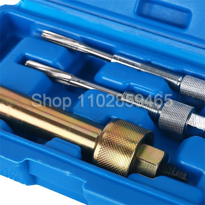 3Pcs Diesel Glow Plug Puller & Reamer Removal Extractor Kit