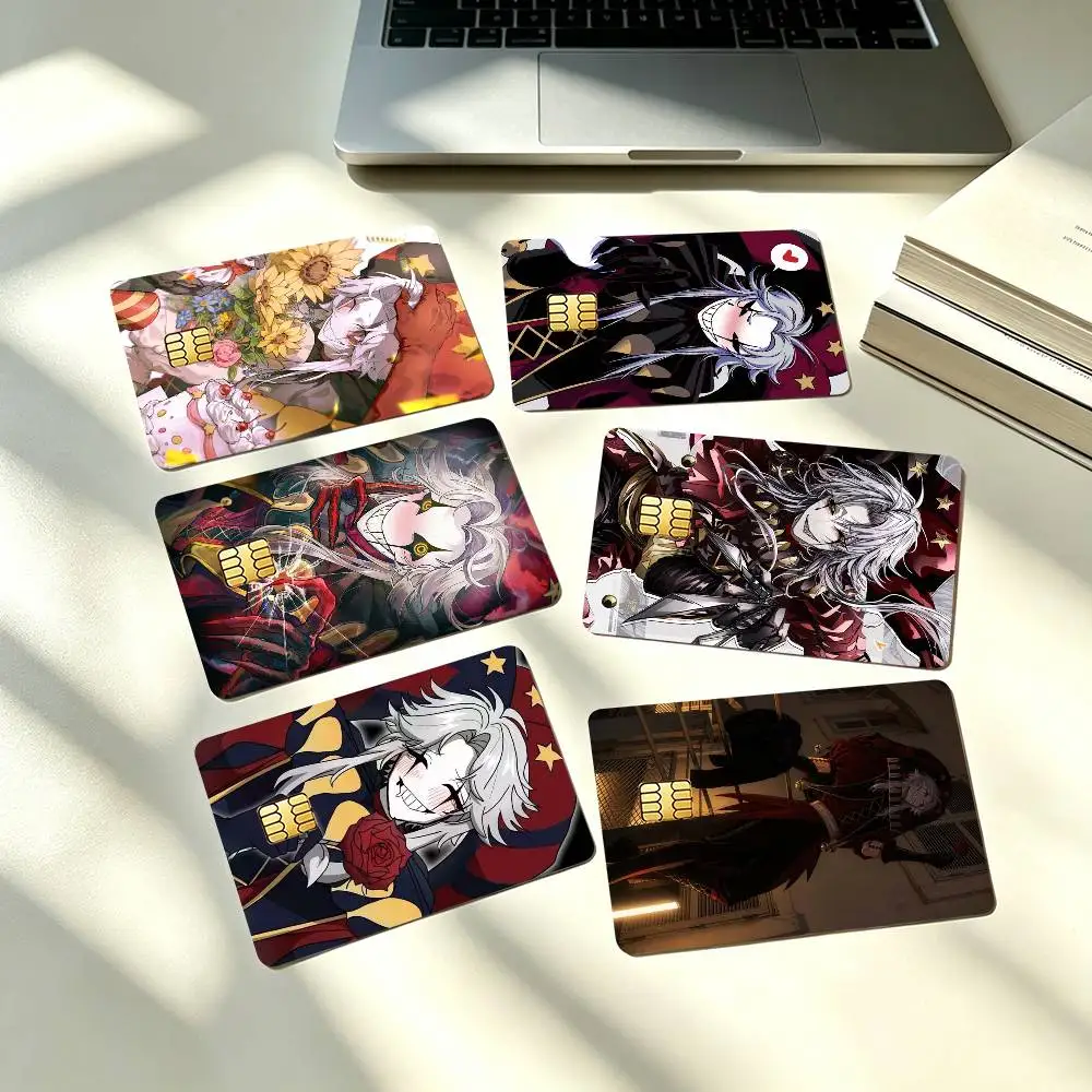T-The Freak Circus Pierrot  Credit Card HD Stickers Small Chip Waterproof Sticker Game Card Decal Gift
