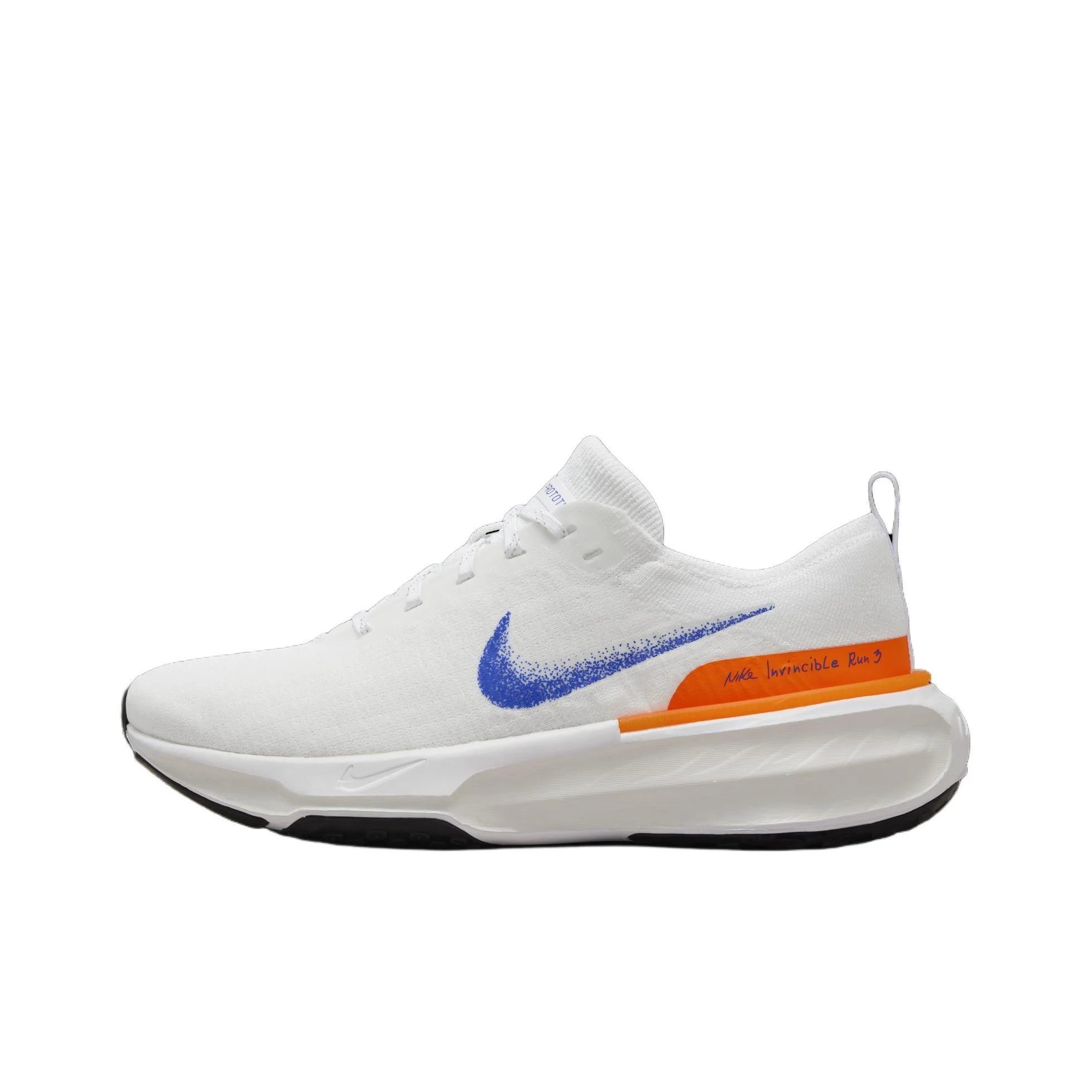 Nike Invincible 3 Breathable Low top Casual Training Racing Running Shoes Men's White Blue Orange HJ6653-900