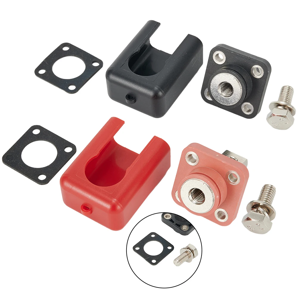 

Post Terminal Post Materials Red+Black Terminal Battery 200A 2PCS/Set All Copper Connector Energy High Quality New