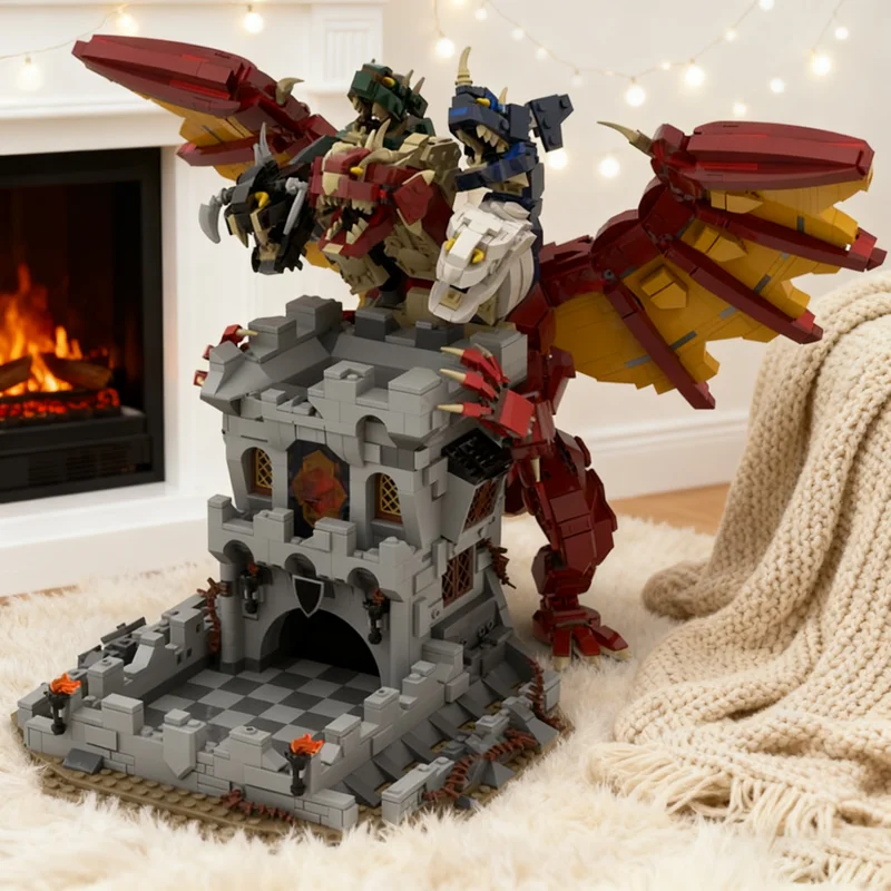 ชุดตัวต่อ MOC ไทมาท์ 2487 ชิ้น ชุดหอคอยลูกเต๋า ไอเดียและแบบจำลองการสร้างสรรค์ ของขวัญคริสต์มาส ตัวต่อของเล่น สถาปัตยกรรม DIY ไอเดียวันเกิดสำหรับเด็ก