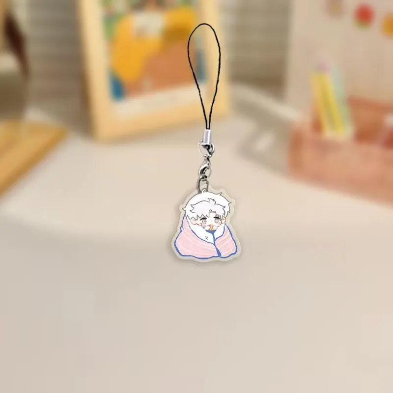 Цепочка для мобильного телефона «Love and Deep Space», кулон для школьной сумки, чехол для телефона, аксессуар-подвеска, ювелирная цепочка Caleb Sylus Rafayel