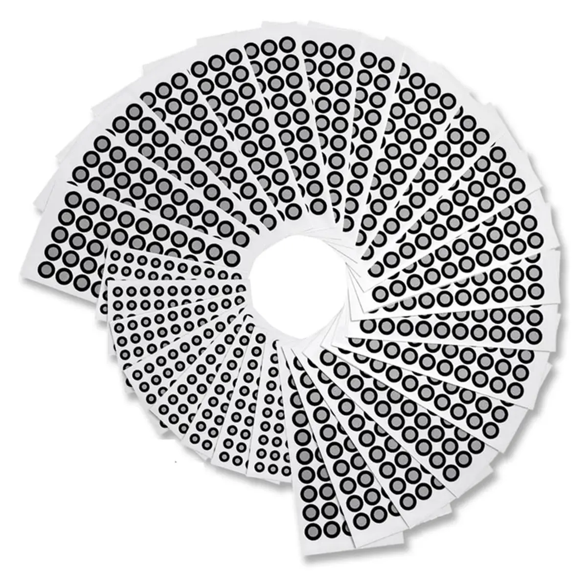 A89X 1400 Dots 6mm & 3mm 3D Scanning Markers for 3D Scanner, High Tracking & Positioning Dots for 3D Scan (28 Sheets)