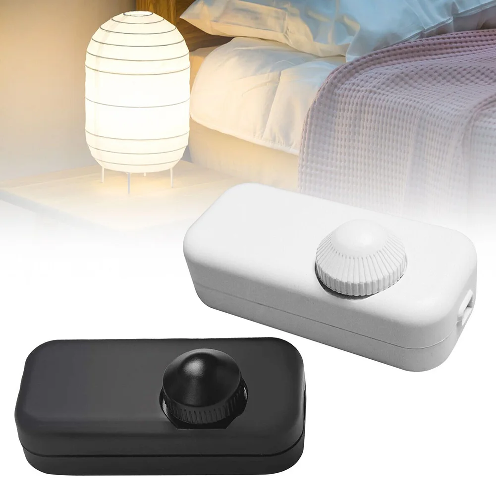 1PC LED Dimmer Switch Inline Built-In Rotary Knob 80*36*36mm 220-240V Control Dimmer 2-Color For Household Hardware Accessories