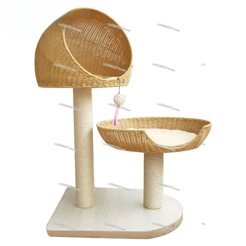 

Winter Rattan Climbing Frame Solid Wood Banana LeafNest Four Seasons