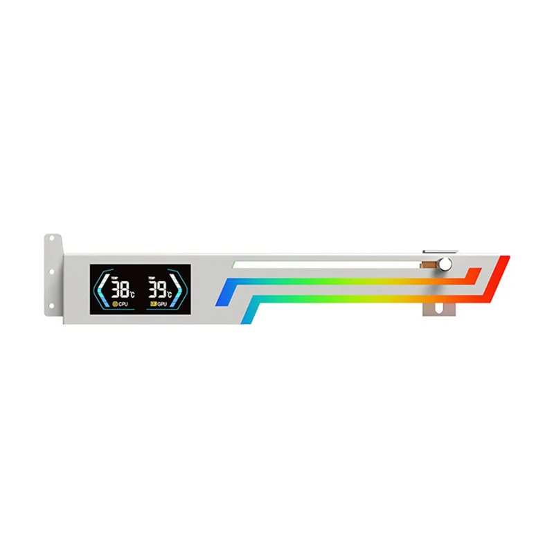 

C9-Temperature Display Graphics Card Bracket ARGB 5V 3PIN Computer Graphics Card VGA Bracket