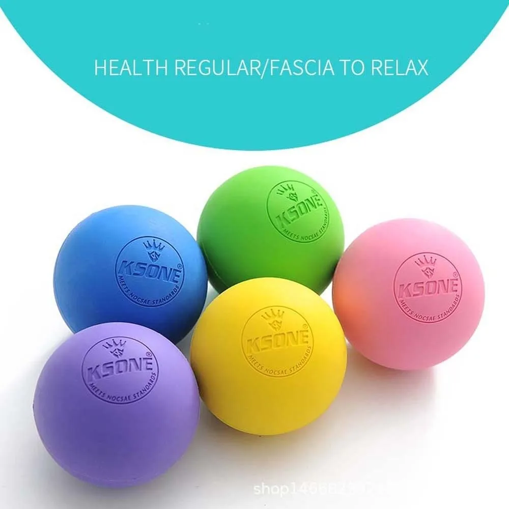 Silicone Fascia Massage Ball 6.35CM Portable Plantar Exerciser Sphere Solid Color Release Tool Muscle Relaxation Ball