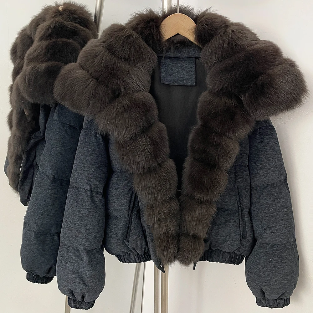 Women's Oversize Down Jacket Thick Short Length Duck Down Coat Casual Autumn Winter Warm Outerwear Cold Weather Everyday Fashion