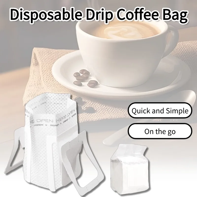 

50-200Pcs Disposable Drip Coffee Filter Bags Portable Coffee Filter Bags Disposable Hanging Ear Espresso Coffee Filter Bags