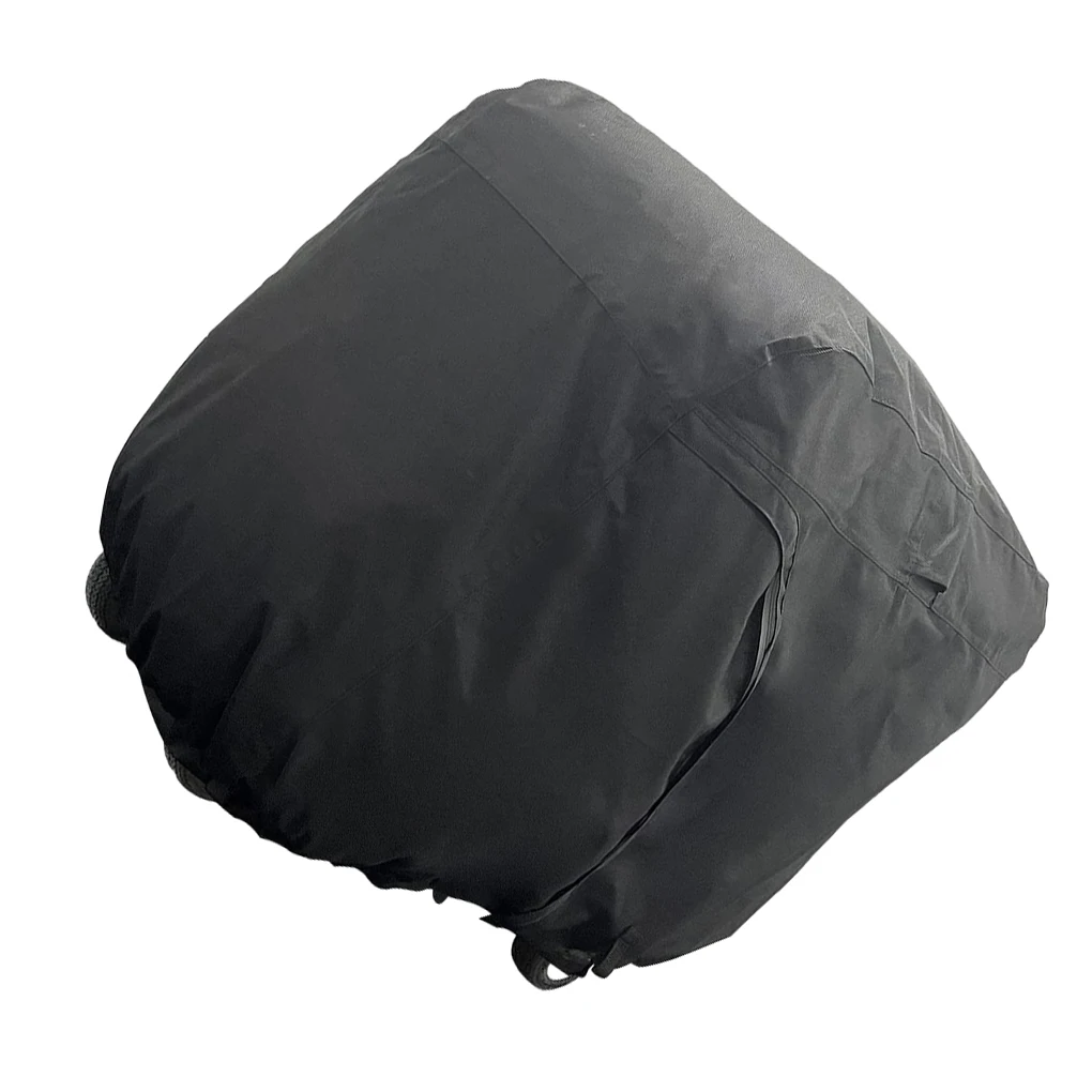 Golf Cart Cover Waterproof Zipper Buggy Sun Protector Rain Cover Black