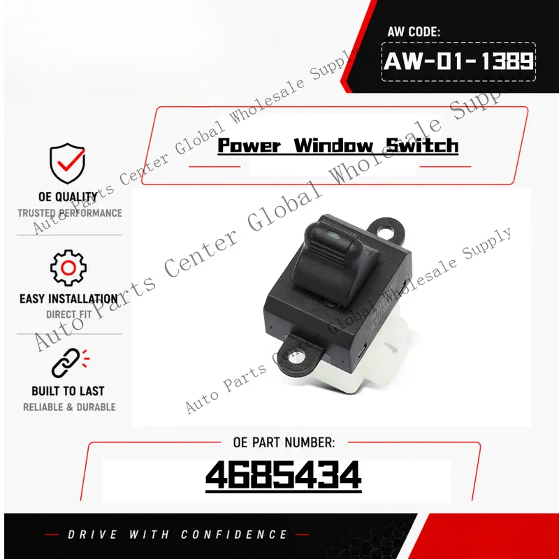 L+ RH Power Window Switch for Chrysler Town or ; Country Dodge Plymouth 4685434