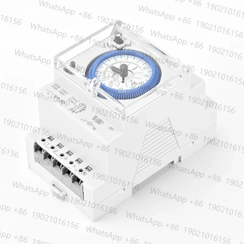 SUL181D AC220V Din Rail Mechanical Timer Relay Electrical Programmable 24 Hour Time Switch 15 Minutes 96 Times