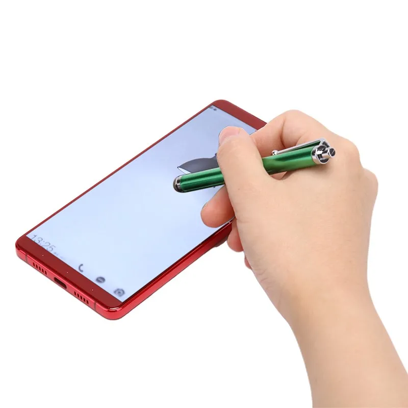 1PC Universal Mini Rubber Micro Fibre Stylus Mesh Fiber Tip Touch Screen Stylus Pen Para IPhone Para Samsung Smart Phone Tablet PC