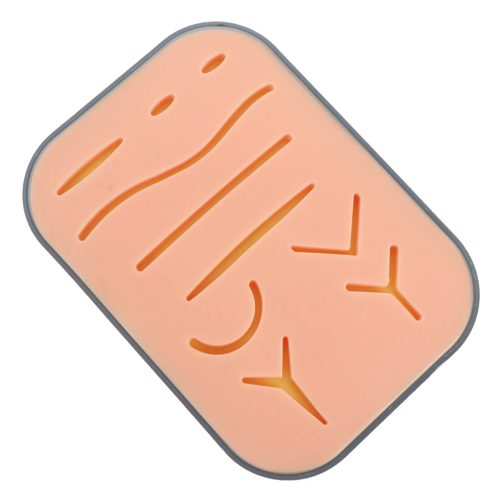 

Высокоточный силиконовый тренажер для наложения швов, имитирующий текстуру человеческой кожи, модуль для обучения наложению швов для студентов-медиков и сестринского дела