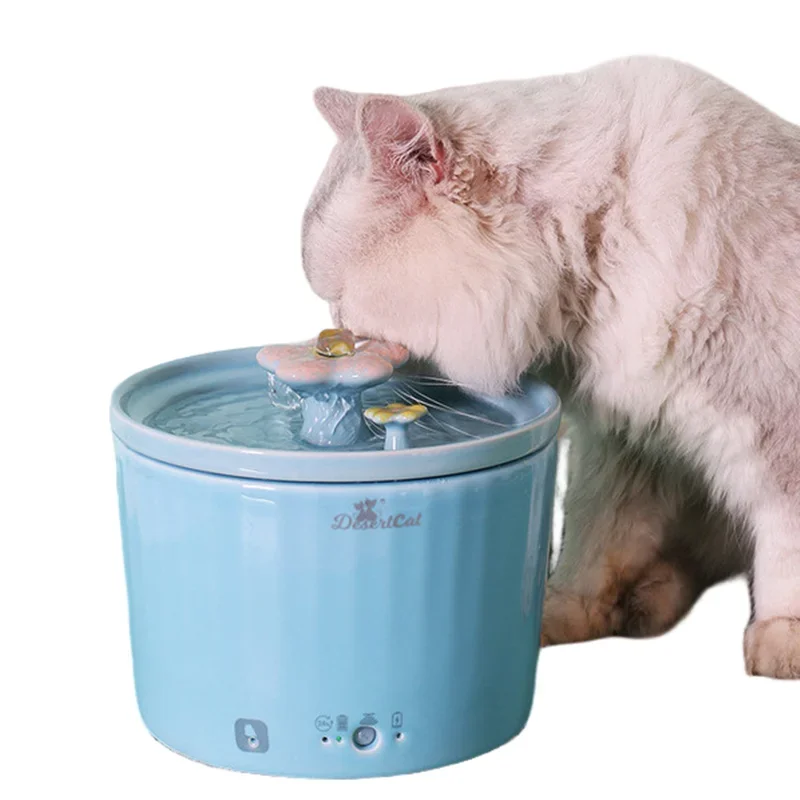 

Intelligent Drinker for Cats,Ceramic Pet Fountain,Indoor Decor,Dogs Drinking Bowls,Smart Reminder,Cat Water Bowl,Cat Accessories