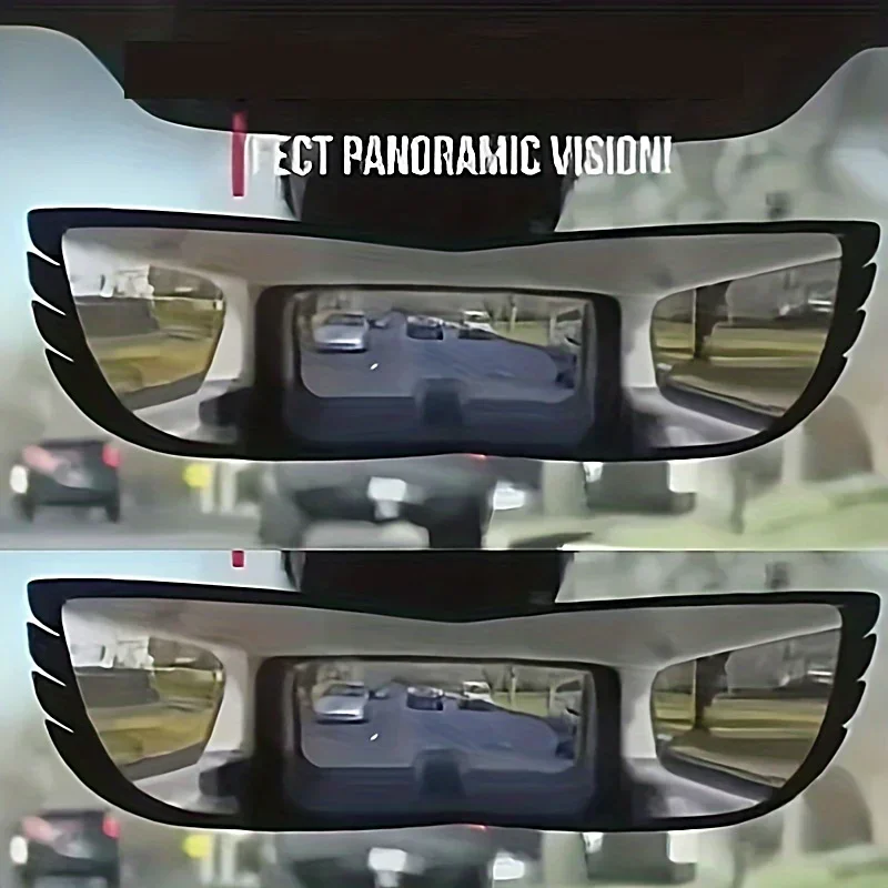 Curved Rearview Blind Spot Mirror Enhanced Field of View Curved Blind Spot Mirror HD Glass Wide Angle Mirror for Car Truck Amagi