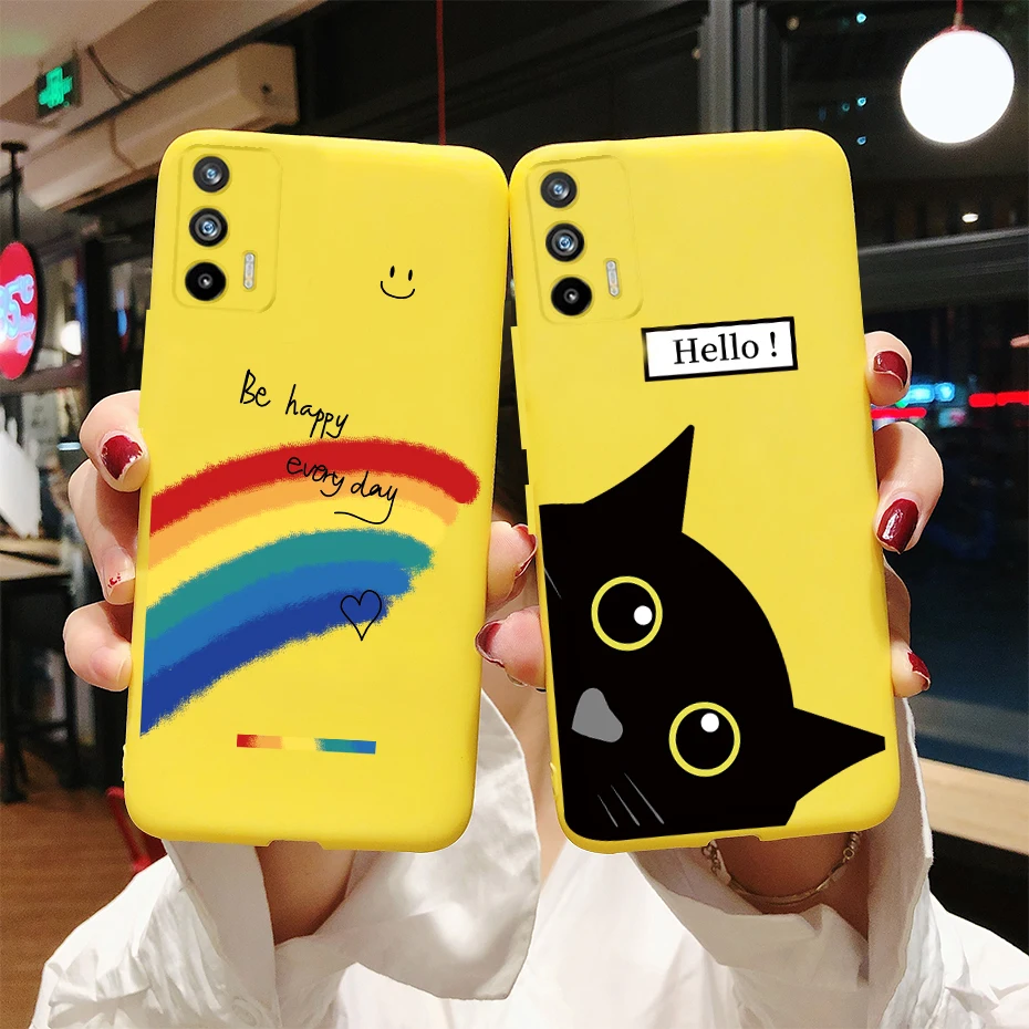 For Realme GT Neo 2T Case Cartoon Flower Back Cover Phone Case For OPPO Realme GT Neo2T Neo 2T RMX2202 5G Soft Case coque bumper