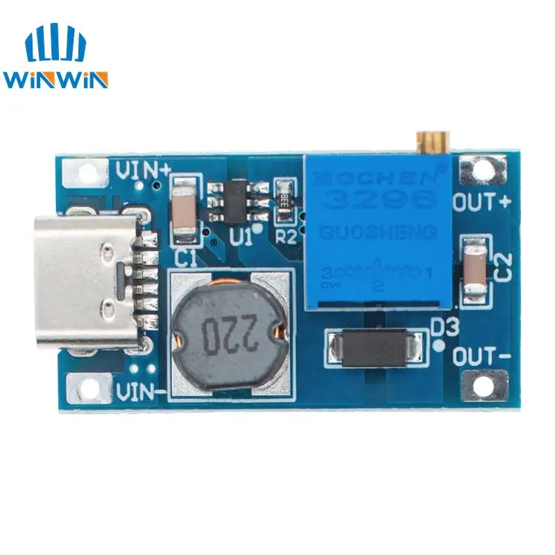 1pcs/10PCS MT3608 2A Max DC-DC Step Up Power Module Micro USB/Type-C USB Booster Power Module