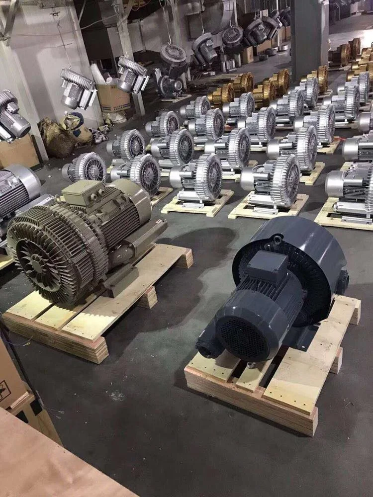 Rexchip High Pressure 25/29kW 2HB943H47 Three Phase Double Stage Dual Frequency Ring Blower Made in China Industrial Usage