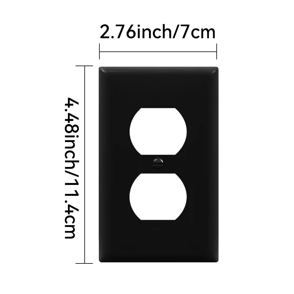 1/2/5pcs double-hole socket panel eight colors are available flame-retardant pc material is not easy to bend