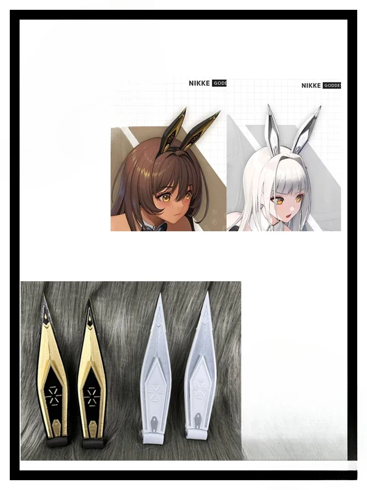 

Black White Rabbit Girl Headwear NIKKE:The Goddess of Victory Cosplay Replica Prop Decoration Character Accessories