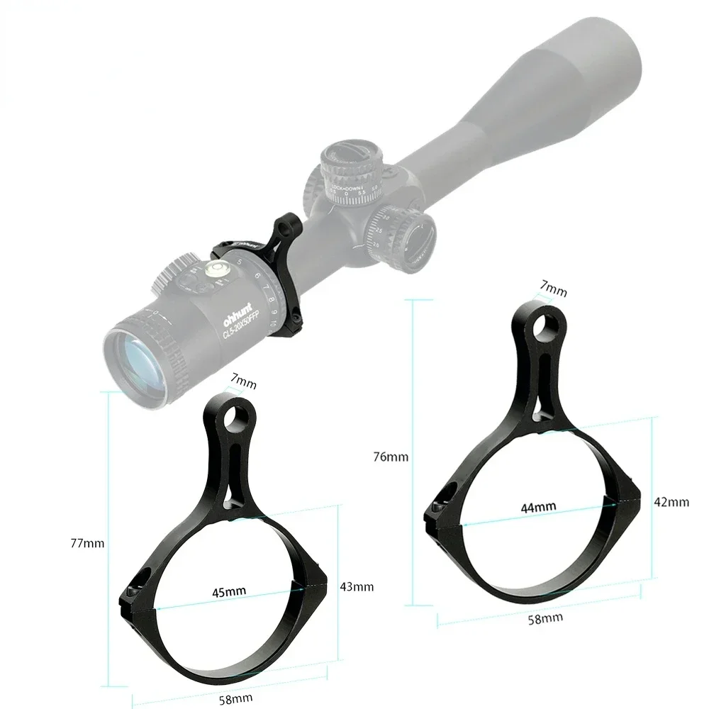 44mm/45mm Switch View Throw Lever Ring 48mm Diameter Magnification Adjustment Scope Mount Hunting Rifle scope Accessories