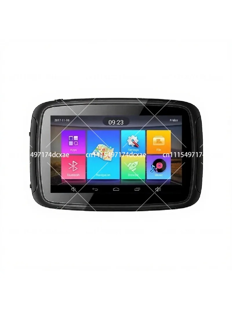 5 Inch Waterproof Motorcycle Navigator Touch Display Wireless Smartphone Integration with Detachable Sunshade