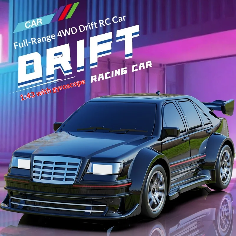 

KF30 Rc Drift Racing Car Full Proportional 1 To 43 Scale With Gyro Four Wheel Drive Remote Control Car Desktop Decoration Hobby