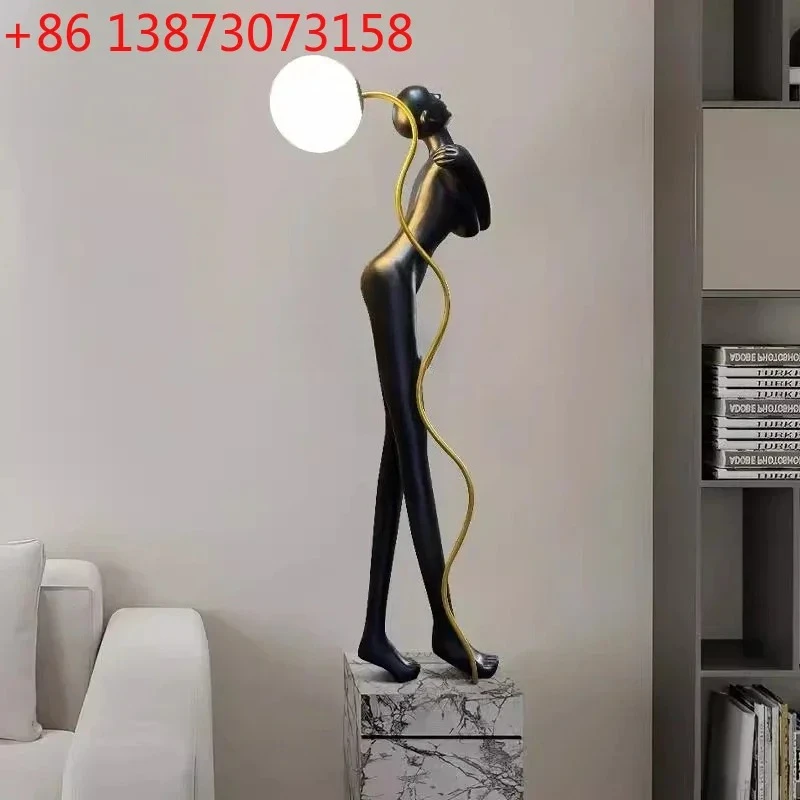 Modern creative abstract self-improvement sculpture living room ornaments craft decorations wine cabinet
