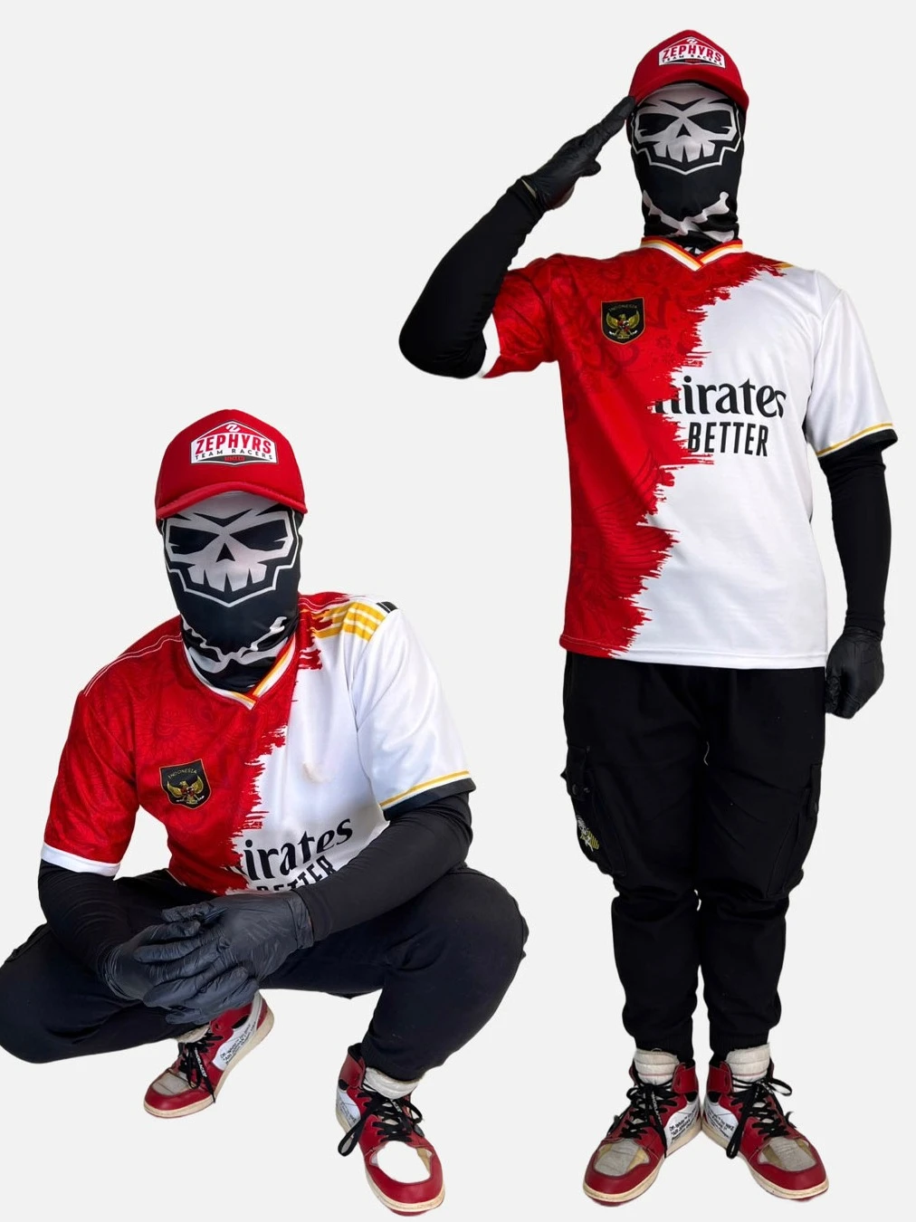 Unique Red - White …