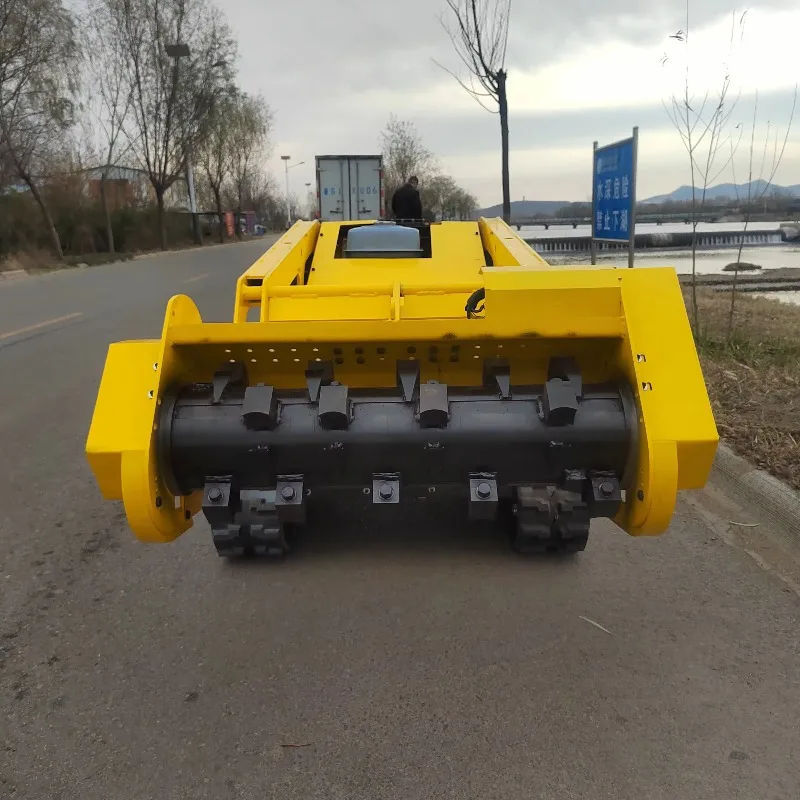 4-Stroke Industrial DIY Class 24v Remote Control Crawler Mower Slope Garden Excavator 24v Slope Embankment Crusher