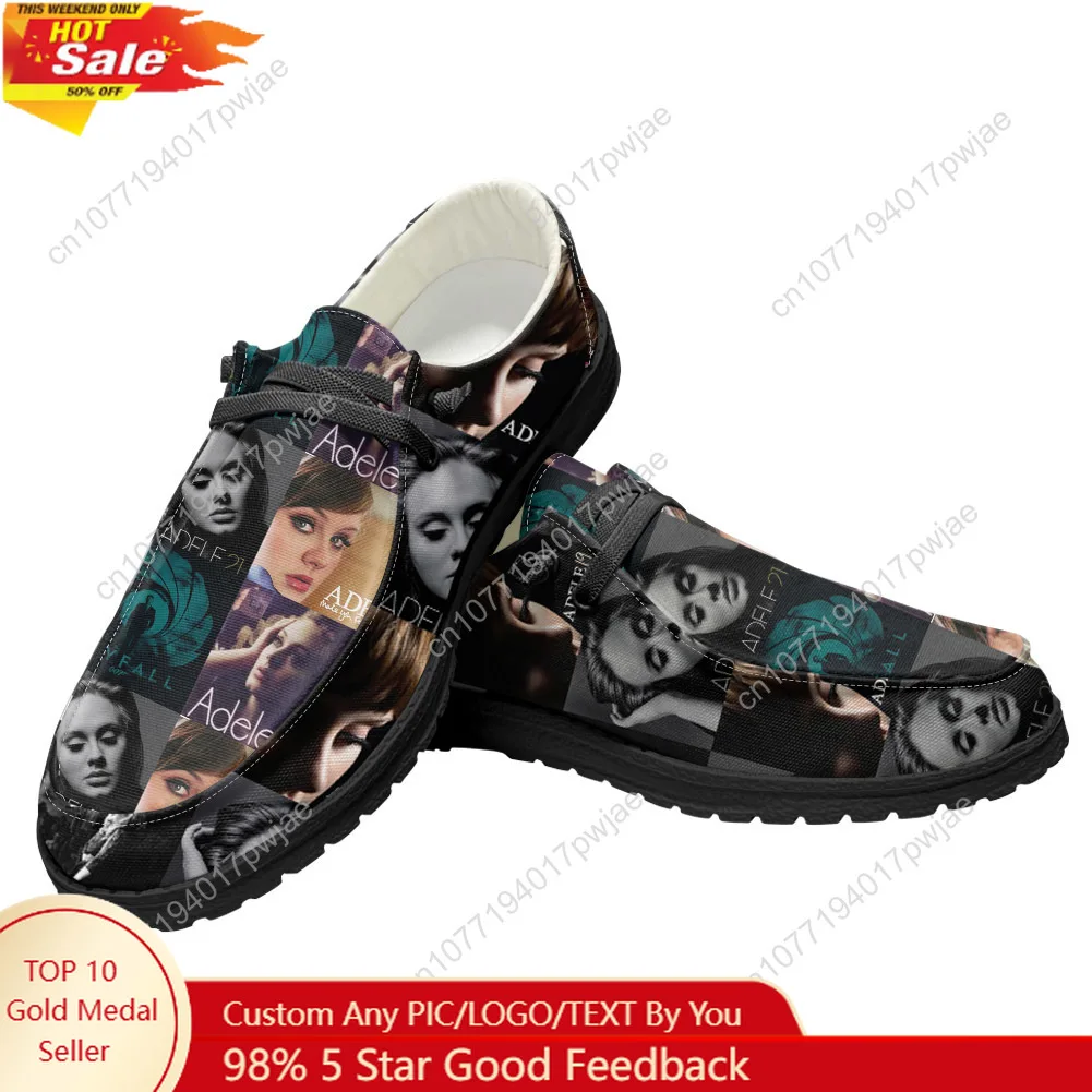 

Adele Singer Poster Flat Shoes Hot Pop Music Mens Womens Casual Shoes Outdoor Lightweight Footwear Hiking Fashion Prints Shoes