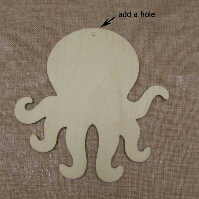 5,1–20,3 cm dick, unlackiert, blanko, Holz, unter dem Meer, Tier-Dophin-Laser, ausgeschnitten, Holzform, Bastelbedarf, Holzhandwerk-Ausschnitt – Detail 15