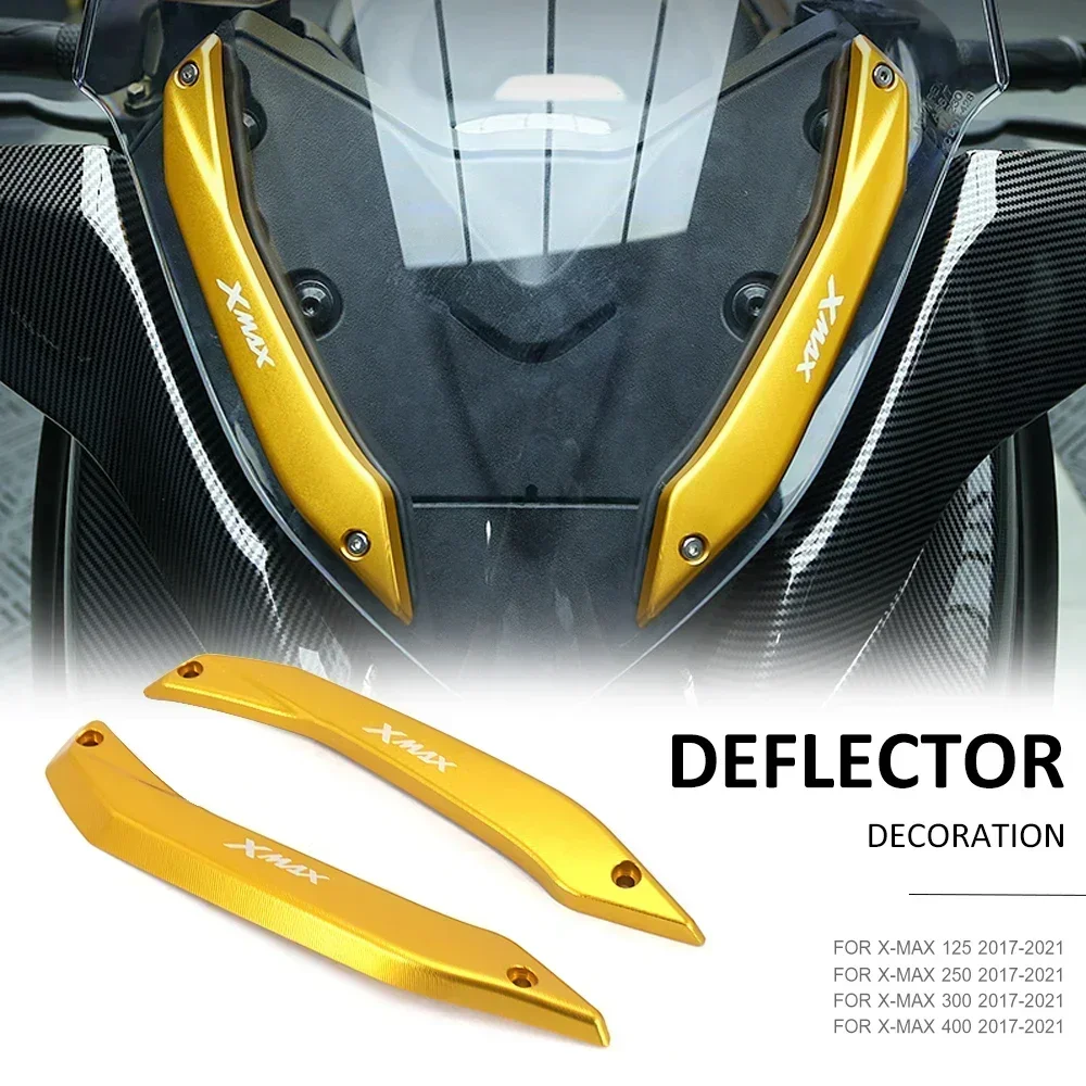 New 2017-2021 For YAMAHA XMAX 125 250 300 400 X-MAX125 X-MAX250 X-MAX 300 Windshield Deflectors Windscreens Bracket Set Aluminum