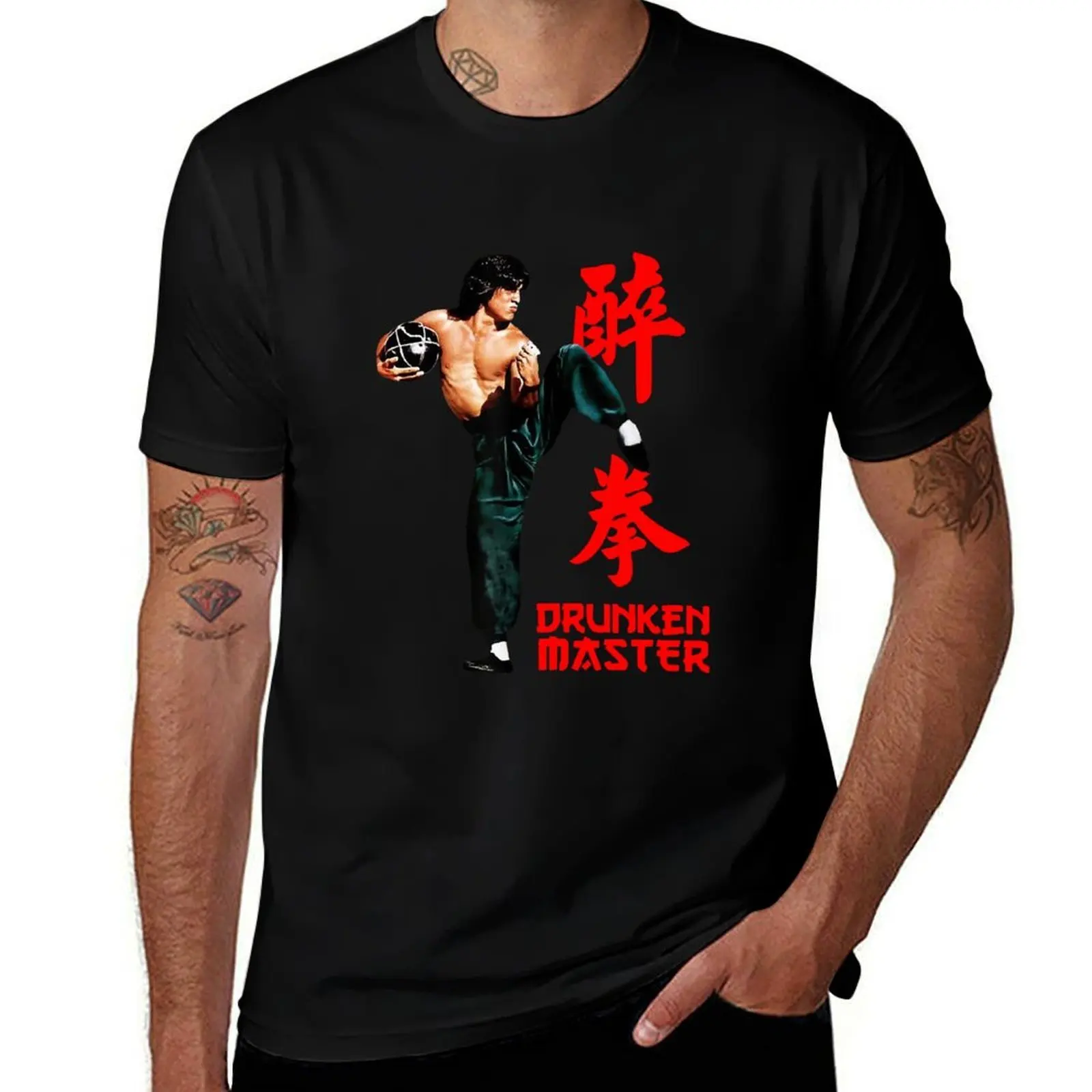 

casual men shirts for man humor dark t t cotton Jackie man funny Chan, t Drunken design Master T-Shirt shirts shirt Es