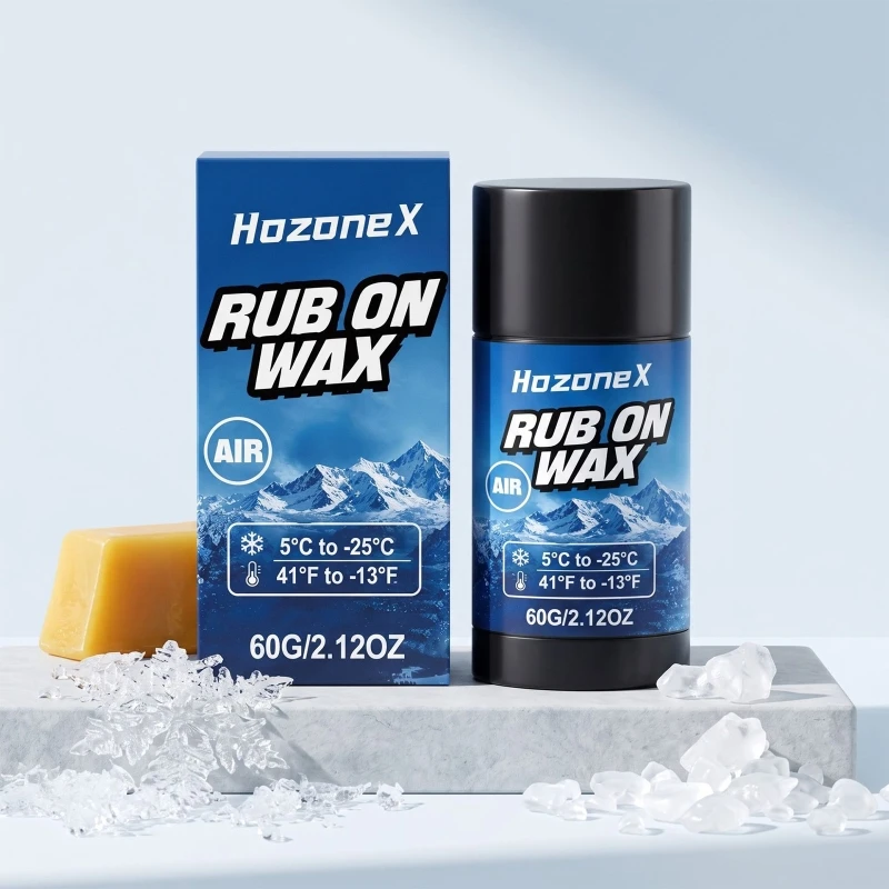 Ski Base Care Wax with Uniform Application, Creating a Consistent Coating for Ongoing Regular Maintenance to Limit Dryness 24BD