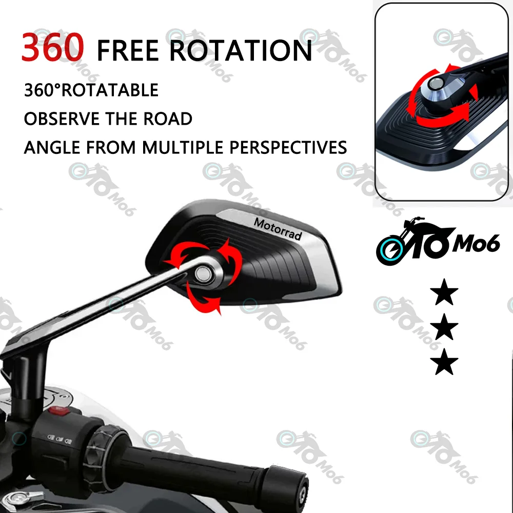 Rearview Mirror For BMW R1300GS R1200GS R1250GS ADV S1000XR F900R/XR F850GS F750GS Motorcycle Accessories Side Rear View Mirror
