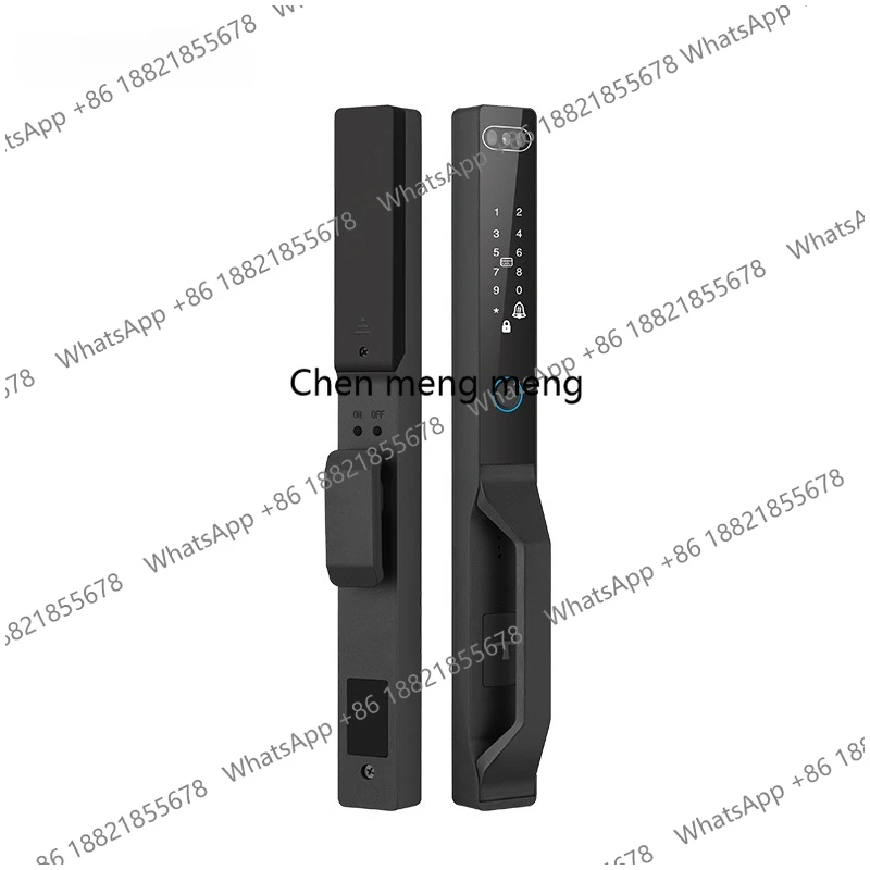 

Cross-border courtyard door lock Extremely narrow broken bridge aluminum fingerprint lock Sliding door smart lock