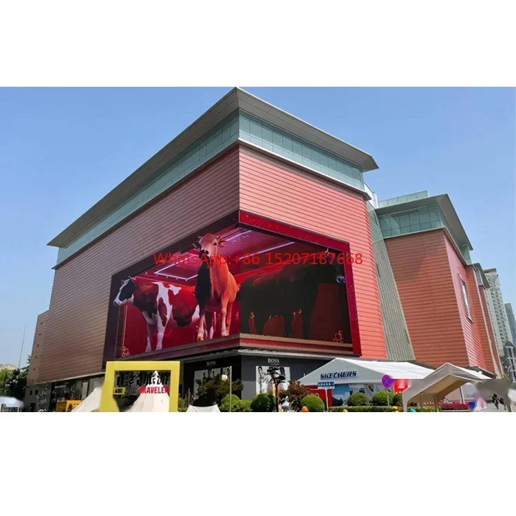 Outdoor Giant Display Led Billboards With 3D Effect Screen Large Advertisement Wall Circle 360 Flood Advertising