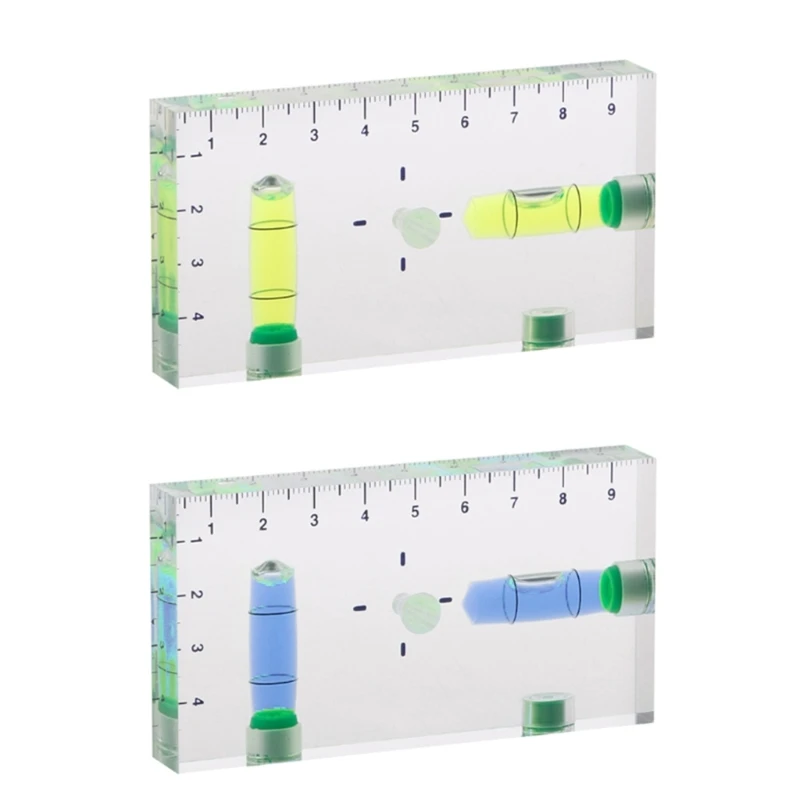 Y1UB Shatterproof Level for Cross Check Bubble Level Magnetic Mini Bubble Level Two D